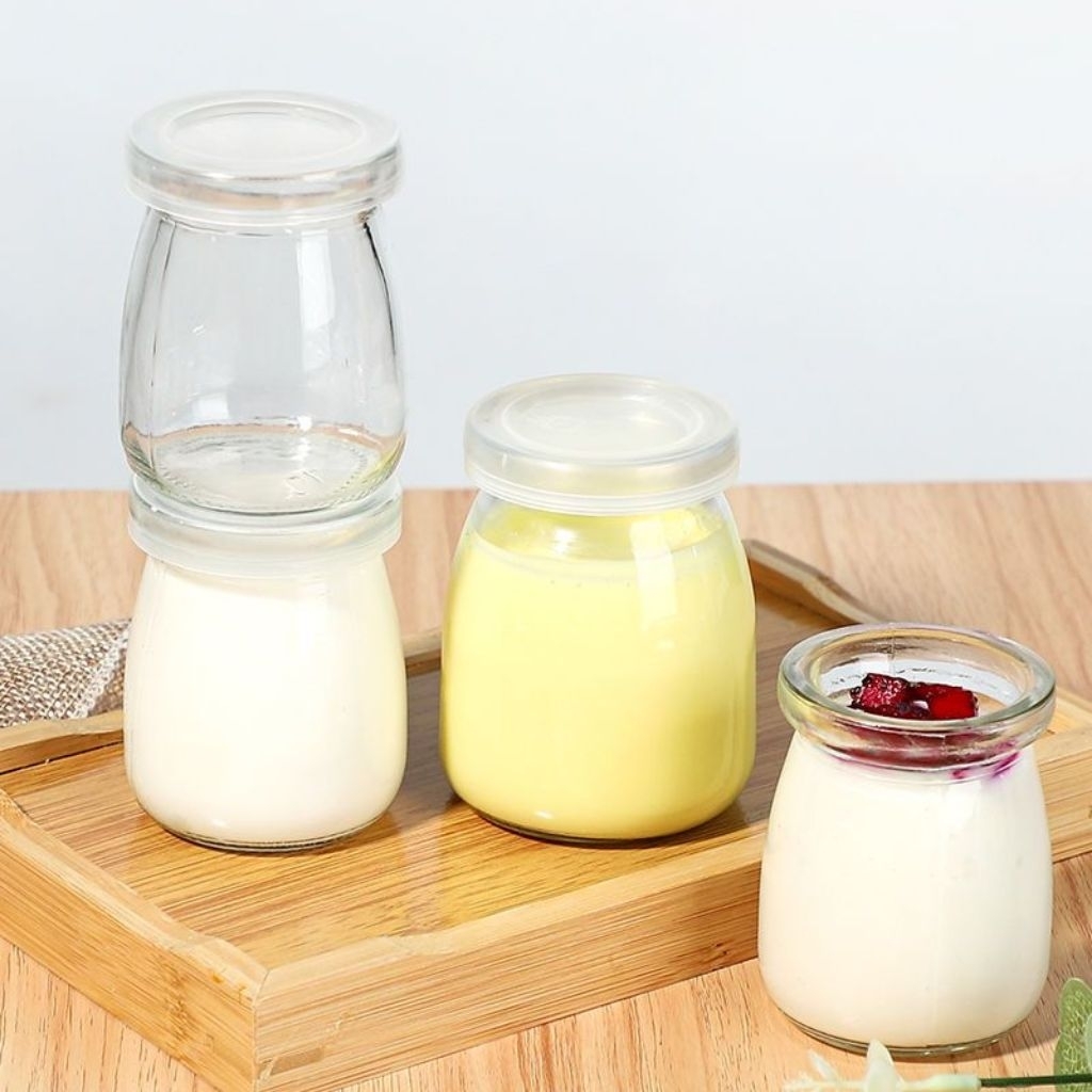 100ml PUDDING GLASS w/Lid | BIRD NEST JAR GLASS 带盖布丁瓶 (100ml) | Shopee ...