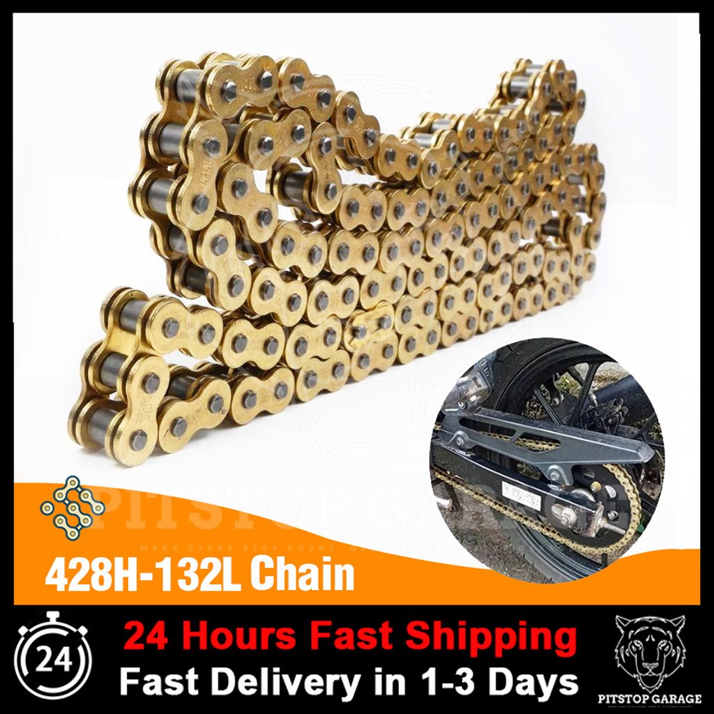428-132L RANTAI UNIVERSAL MOTOR CHAIN TAKASAGO Motorcycle GOLD LC135 ...