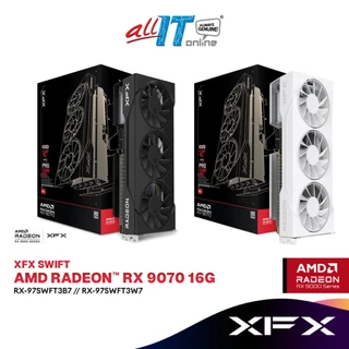 XFX SWIFT AMD Radeon RX 9070 OC 16GB GDDR6 Graphics Card | RX-97SWFT3B7 / RX-97SWFT3W7