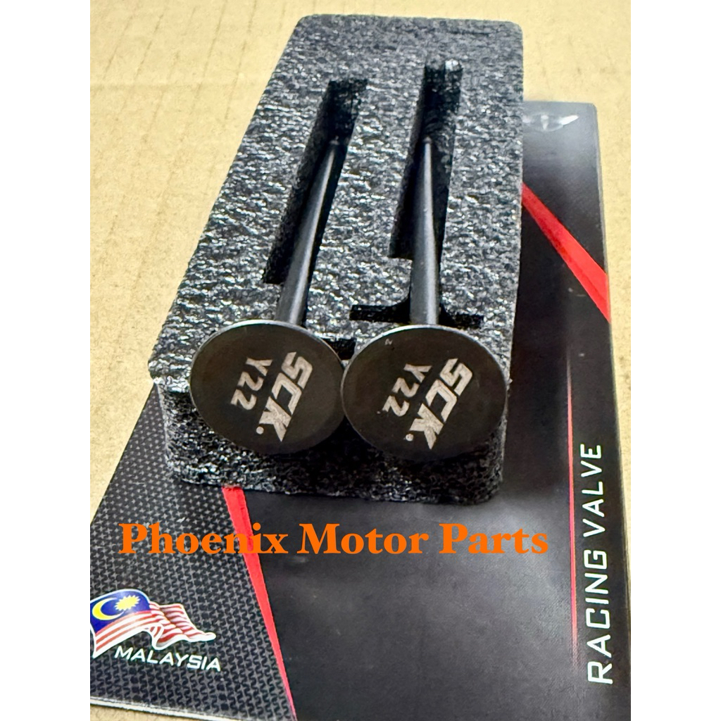 (1 Set 2 Pcs) Yamaha LC135 / Y15ZR Y15 SCK Racing Valve Racing 17/19/19 ...