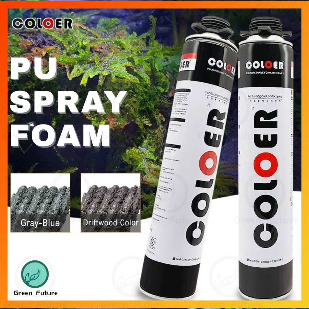 900ML COLOER Spray Foam PU Foam Aquascape Landscape Polyurethane Foam ...