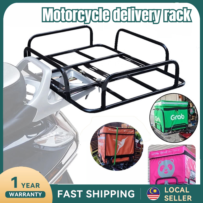 Motorcycle Delivery Rack Motorcycle tail transport bracket Bag Food ...