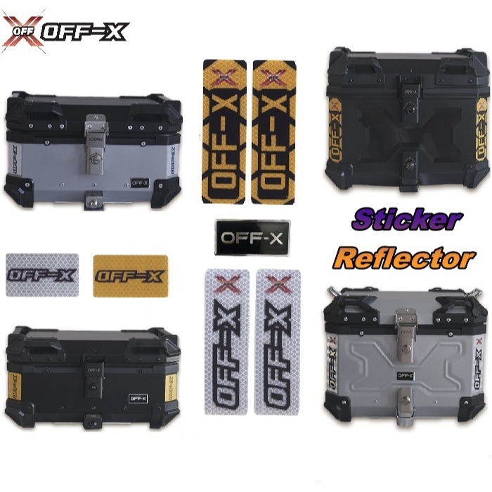 OFF-X Reflector Motor Box Sticker Emblem - Yellow / White / Black ...