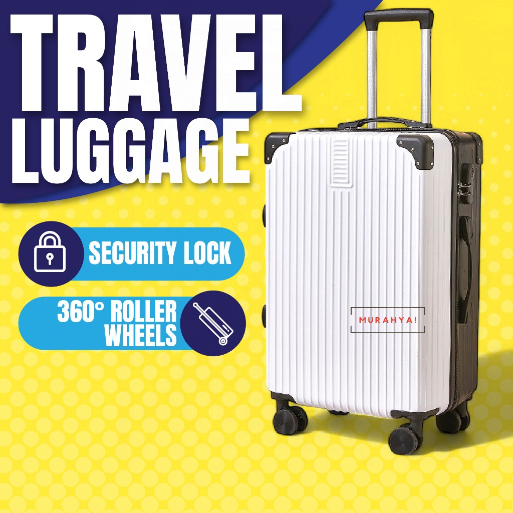 ABS Luggage bag travel luggage Bagasi beg 20 24 26 28 inch Zipper ...