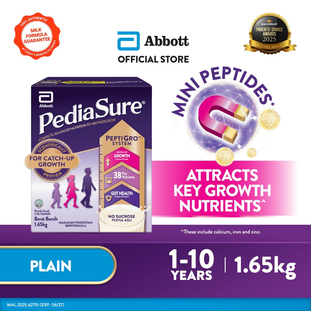 Pediasure Peptigro Child Nutrition Supplement for Growth - Plain BIB (1 ...