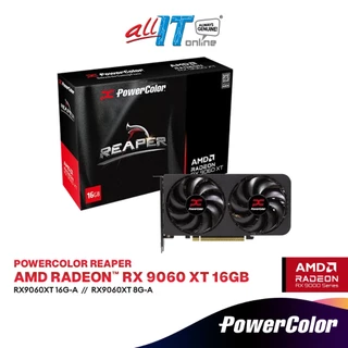 PowerColor Reaper AMD Radeon RX 9060 XT 16GB / 8GB GDDR6 Graphics Card | RX9060XT 16G-A / RX9060XT 8G-A