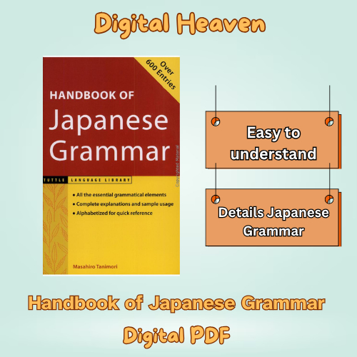 [PDF] Handbook of Japanese Grammar PDF｜English Guide｜Japanese Sentence ...