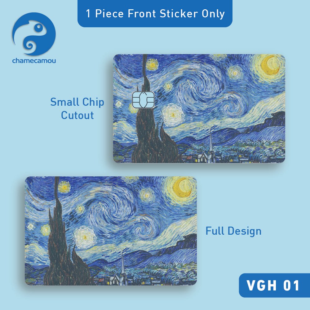 Vincent van Gogh - Sticker For ATM Bank Credit Debit Access ID Room Key ...