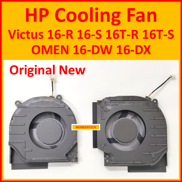 HP Victus 16-R 16-S 16T-R 16T-S OMEN 16-DW 16-DX CPU GPU Cooling Fan ...