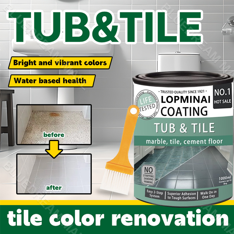 tile paint Epoxy Floor Paint Room Bathroom Floor Renovation