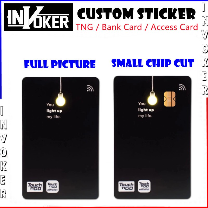 Sticker TNG Black LED Card - Touch n Go Card Sticker Cover / TNG CARD ...