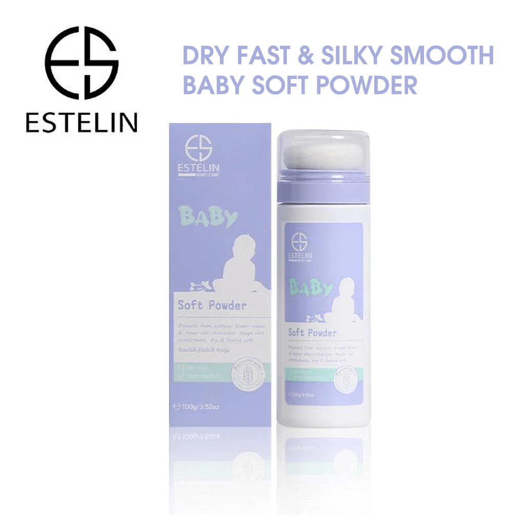 Estelin Dry Fat Silky Smooth Baby Soft Powder 100g | Shopee Malaysia