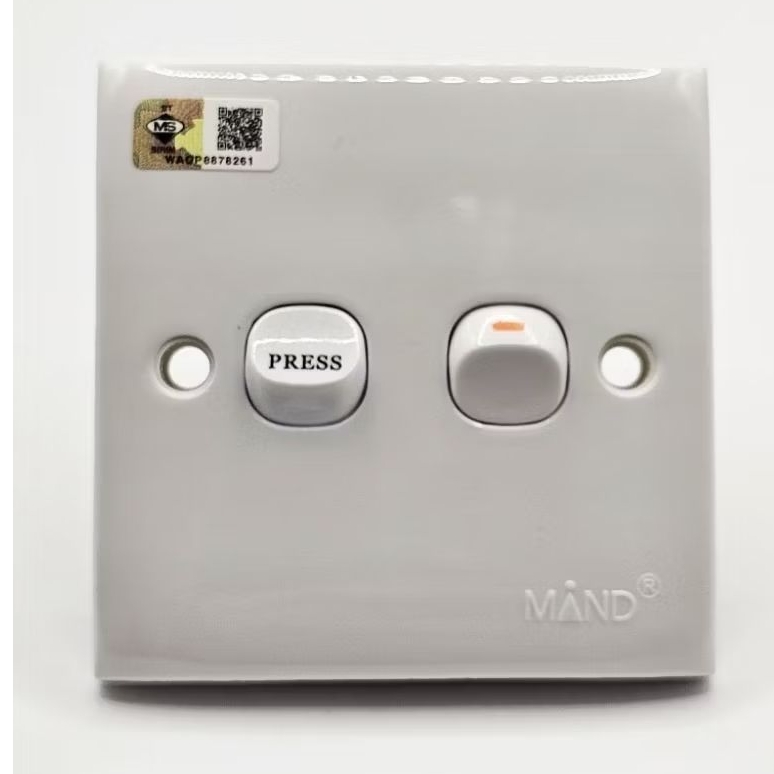 MIND 1GANG 1WAY + 1GANG AUTO GATE PRESS BUTTON SWITCH | Shopee Malaysia