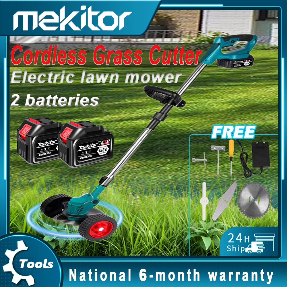 Mekitor mesin rumput bateri grass cutter cordless pemotong rumput ...