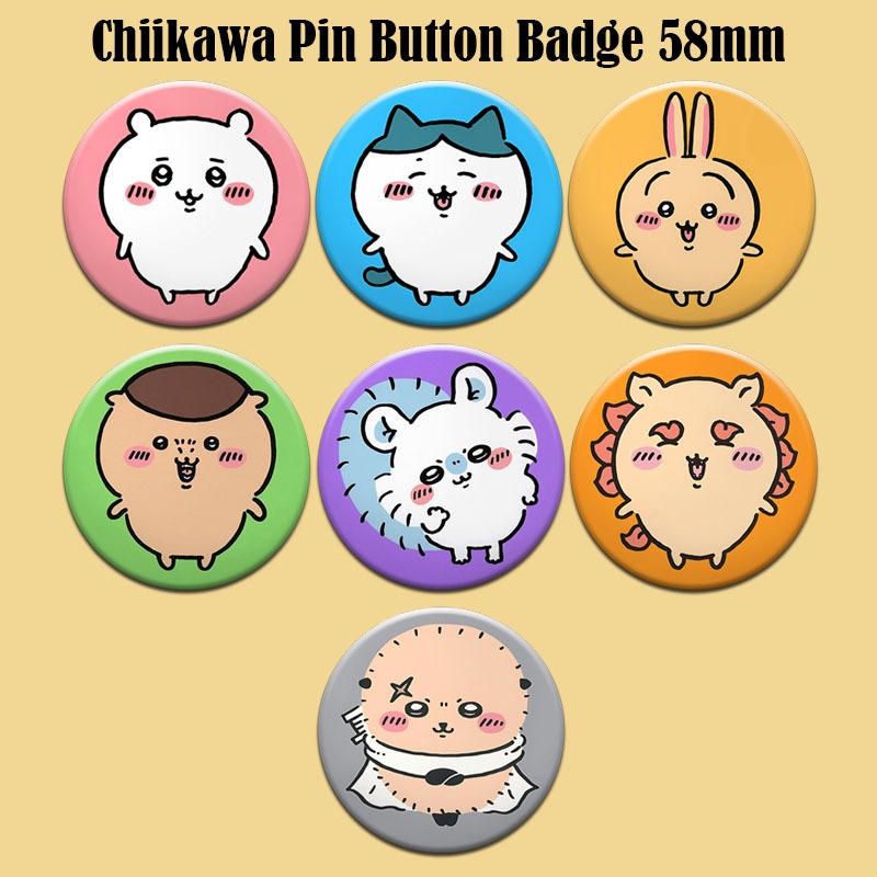 Lencana Butang Pin Chiikawa Pin Button Badge 58mm | Shopee Malaysia