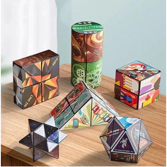 Shape Shifting Box Geometric Changeable Magnetic Magic Cube 3D ...