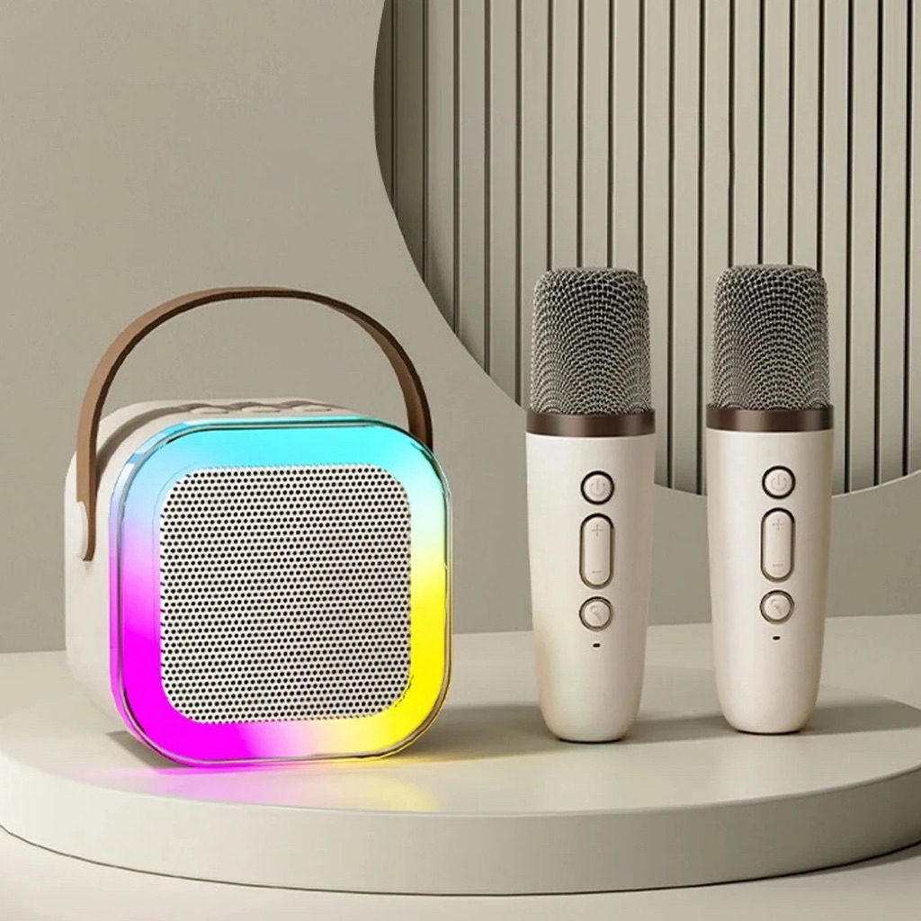 K12 Colourful Karaoke Sound System Wireless Mini Karaoke Speaker With 2 ...