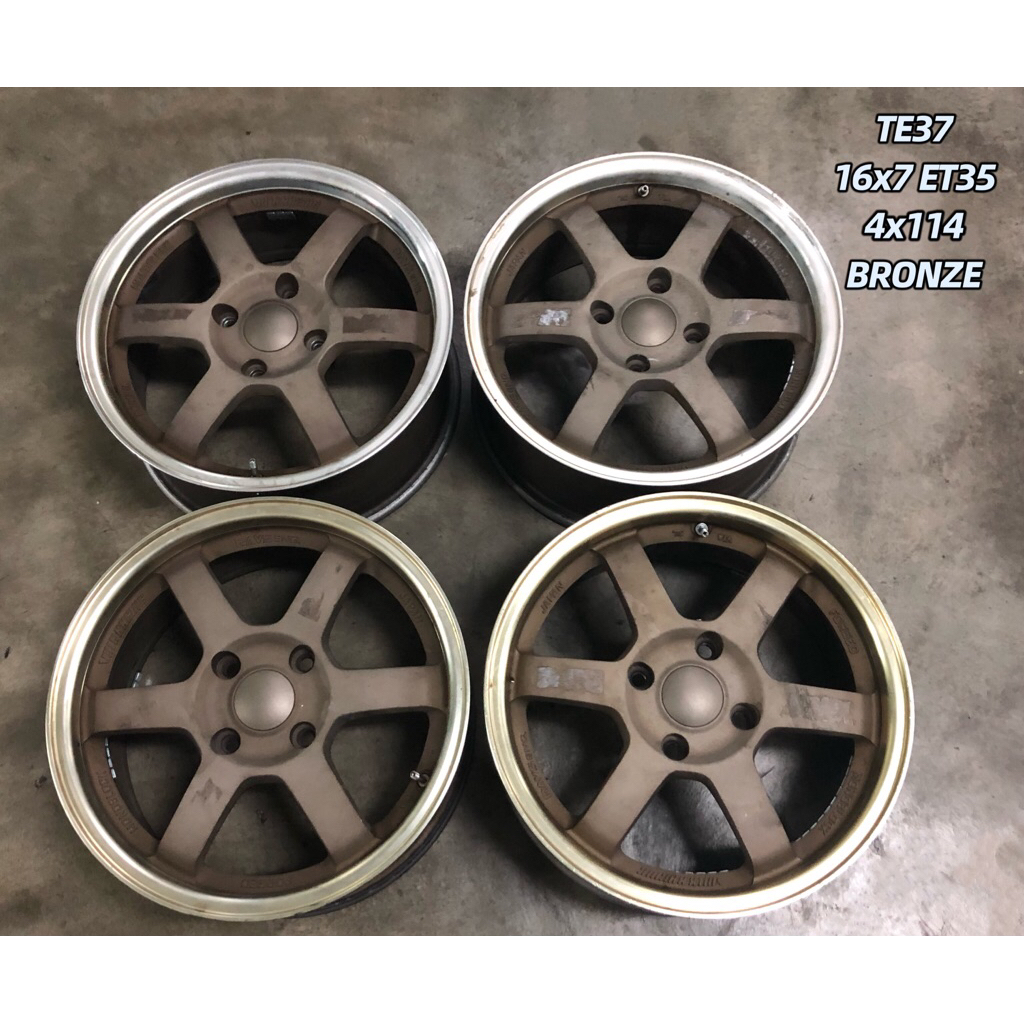 USED RIM TE37 16 INCH FOR PERSONA GEN2 WAJA NAZA CITRA NISSAN GRAND ...