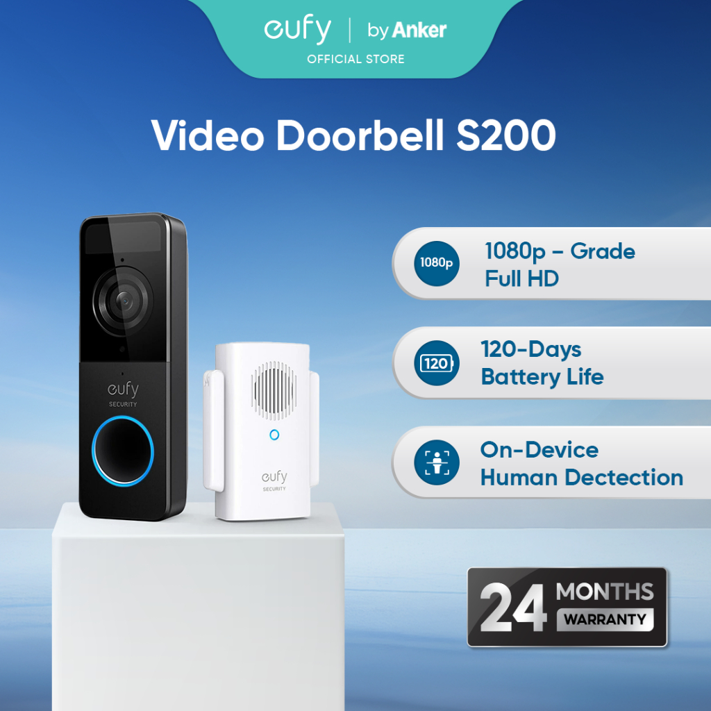 5G Video Doorbell – 1080P HD Camera With Night Vision, Smart Voice Changer, Dual Power Supply, Remote Video Call, Tuya App Compatible (US Version)