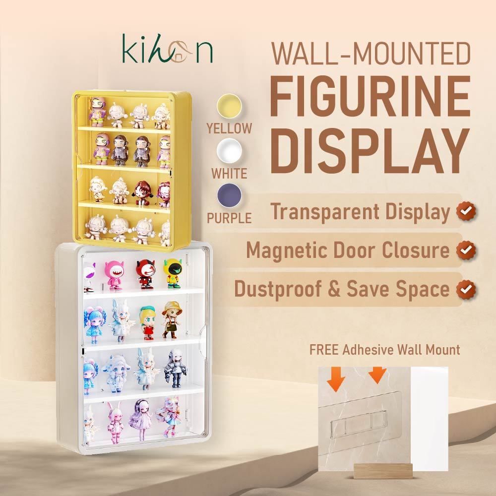 Wall Mounted Display Box Dustproof Toy Figurine Blind Box Rak Dinding ...