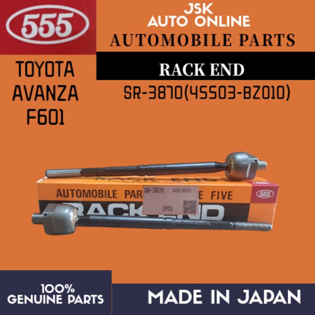 SR-3870 RACK END ASSY TOYOTA AVANZA F601 F602 100% NEW GENUINE PARTS ...