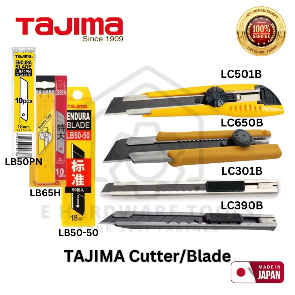 TAJIMA JAPAN Cutter Blade Pen Knife Replacement LC303B LC390B LC501B ...