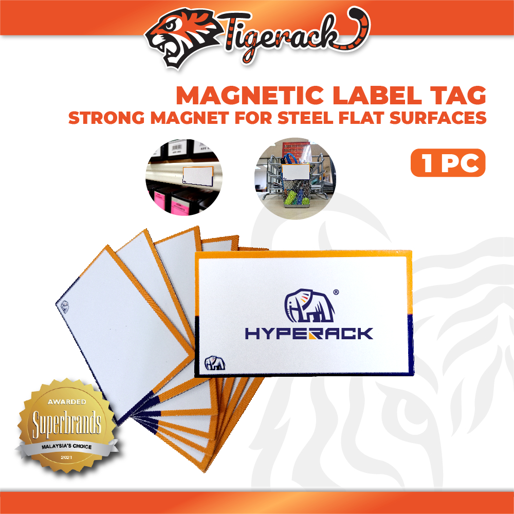 HYPERACK ™️ Magnetic Label Reusable Label Tag For Boltless Rack ...