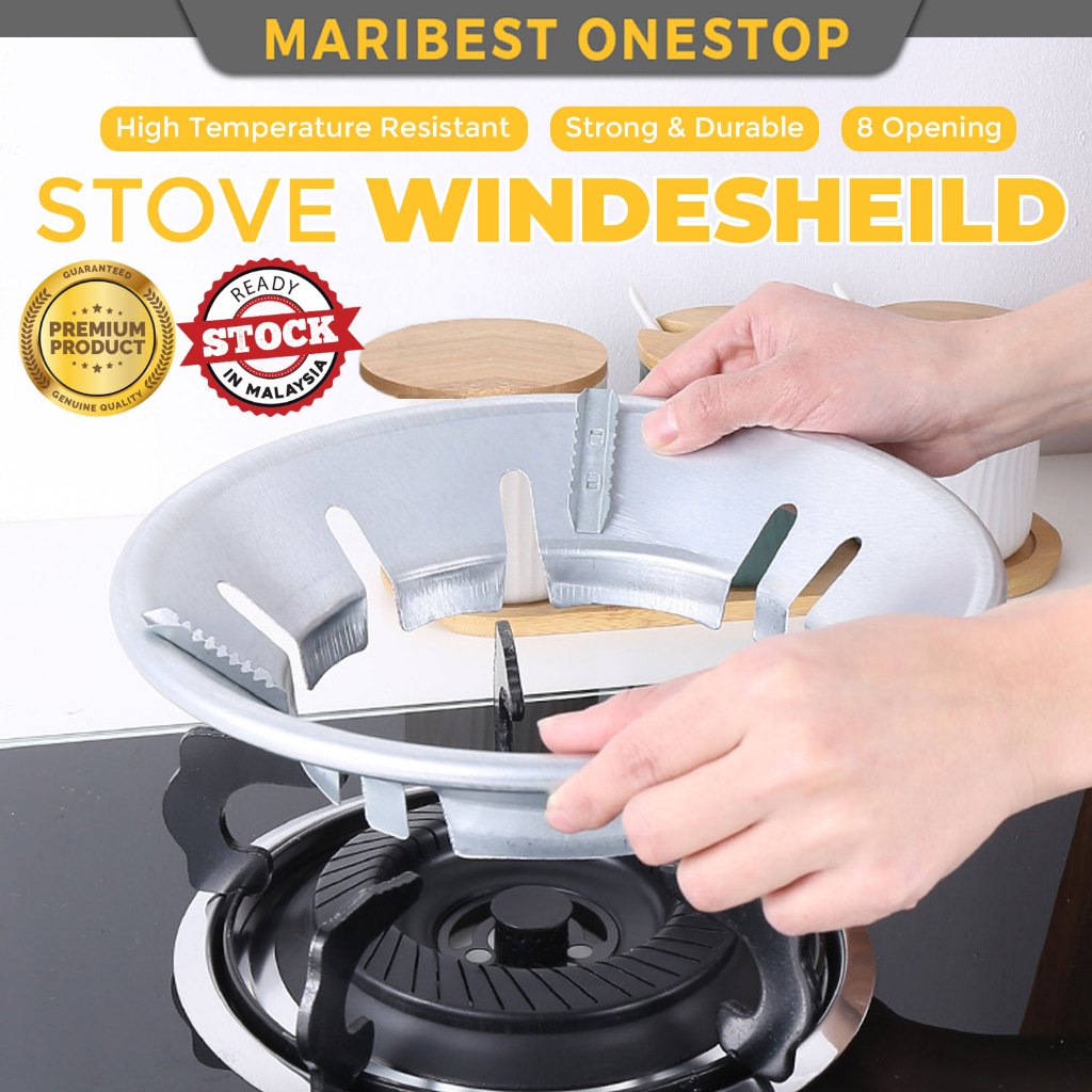 Steel Kitchen Windproof Stove Cover Ring Reducer 8 Opener Pot Holder ...