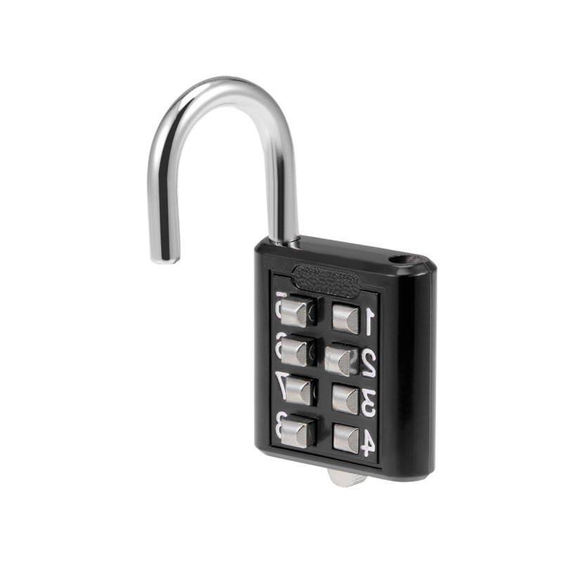 8 Digit Backpack Security Padlock Metal Hardware Anti-Thef Smart ...