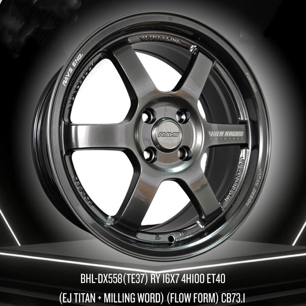 NEW RIM TE37 SAGA 16 INCHI | Shopee Malaysia