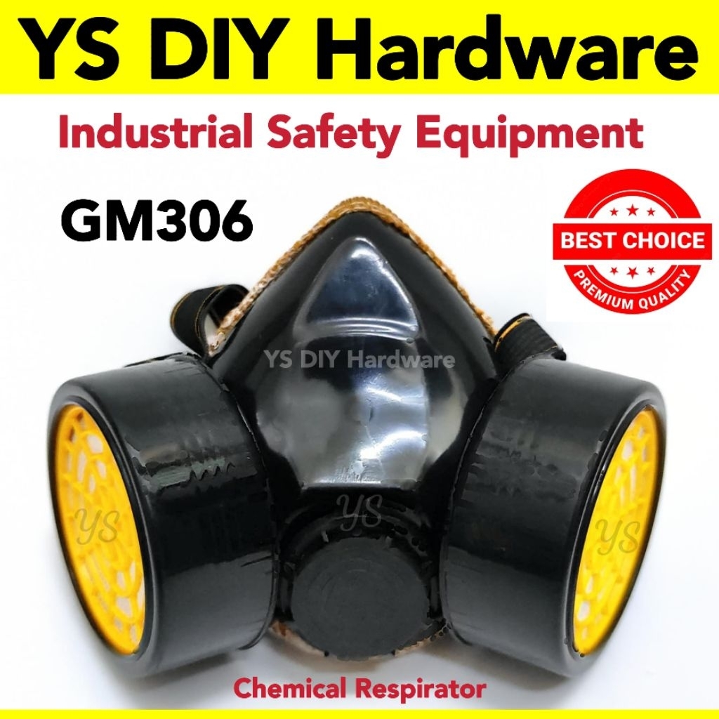 GM 306 DOUBLE CARTRIDGE RESPIRATOR/Chemical Mask/Industry Mask/Dust ...