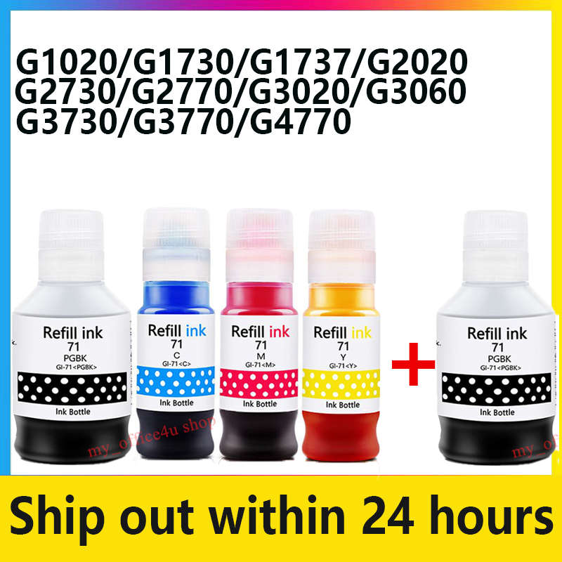 Canon GI-71 GI-71S Ink Bottle for Canon Printer G1020 G2020 G3020 G3060 ...