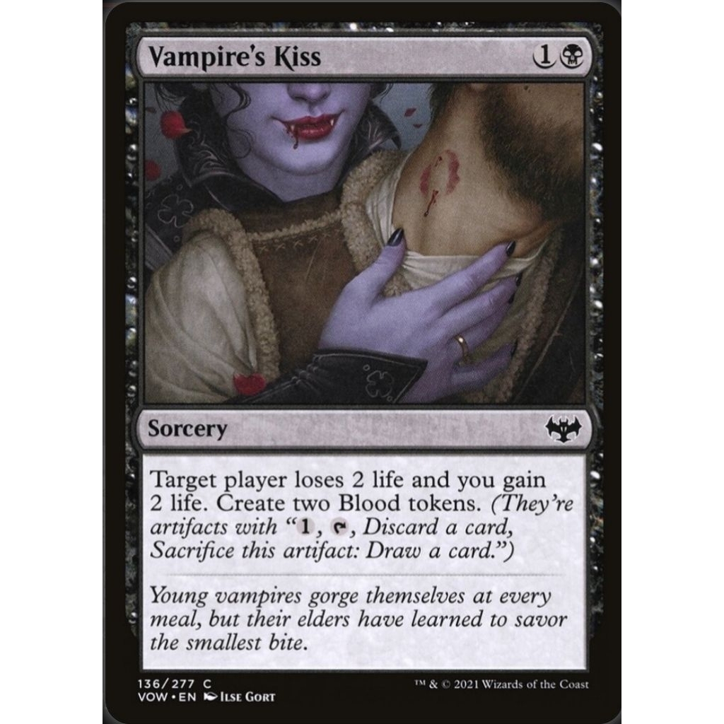MTG Vampire's Kiss (VOW)(Common) | Shopee Malaysia