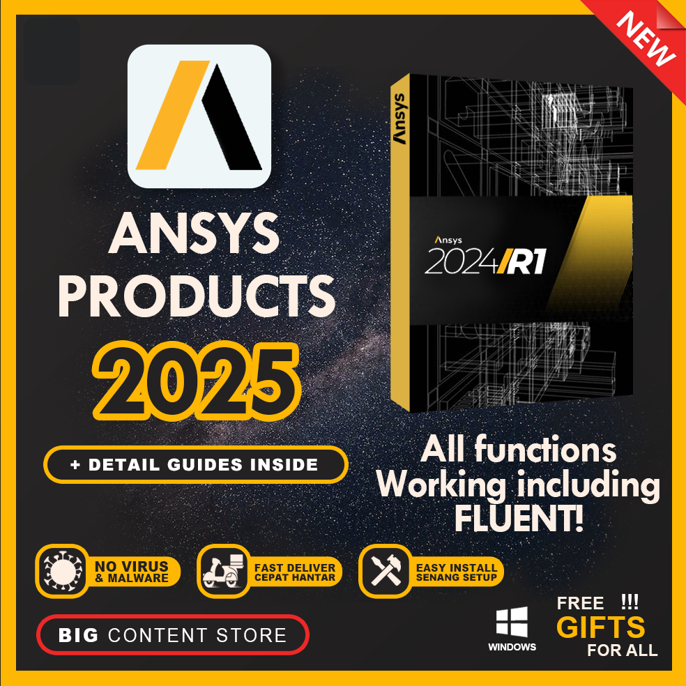 ANSYS Products - Workbench 2025 - 2020 💯 EASY INSTALL SOFTWARE 2024 R2 ...