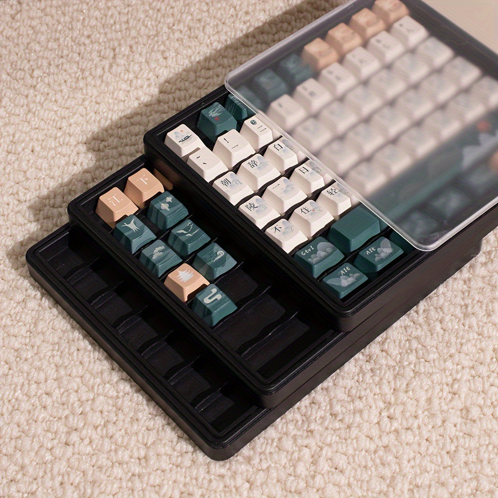 QLT - Topi Butang Kotak Penyimpanan | Stackable Keycap Storage Case ...