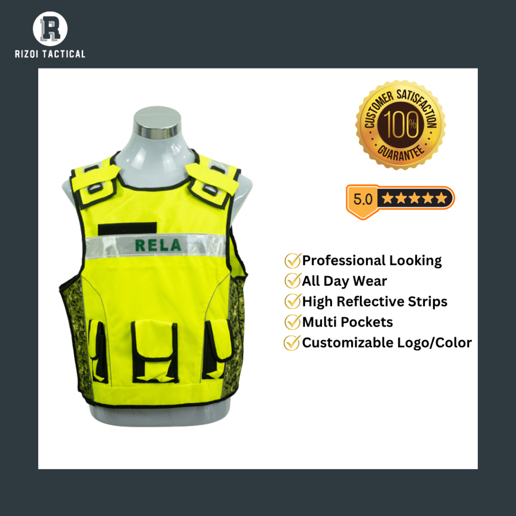 VEST RELA NEW DESIGN | FULLY CUSTOMIZABLE | BEST QUALITY | Shopee Malaysia