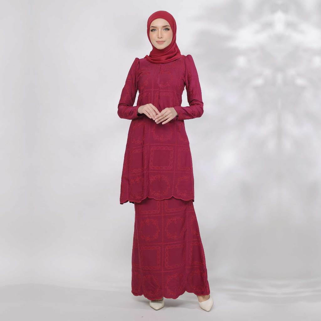 TIANNA KURUNG | KURUNG MODEN | MAWAR COTTON | KURUNG KLASIK