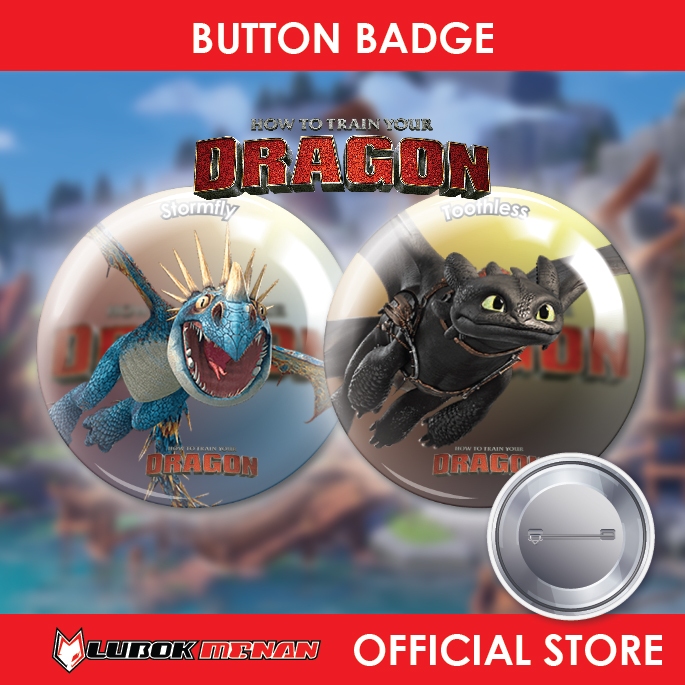 Button Badge 58mm Safe Pin How To Train Your Dragon | Shopee Malaysia