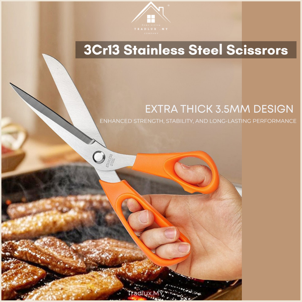 Gunting 3Cr13 Kitchen Scissors Stainless Steel Scissor Cutting Scissor ...