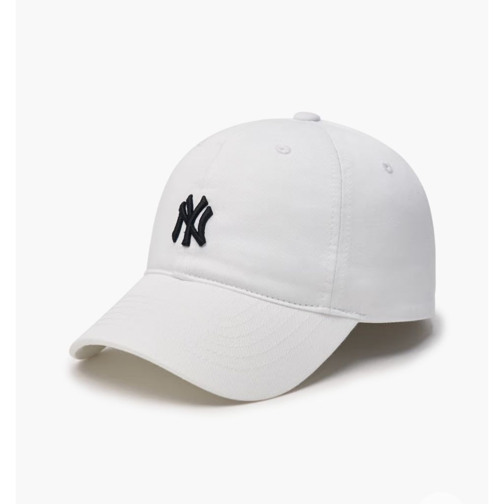◆MLB Korea◆ Premium Basic Small Logo Structure Ball Cap CL MLB Korea CP77 Unstructured Adjustable Ball Cap Man Women
