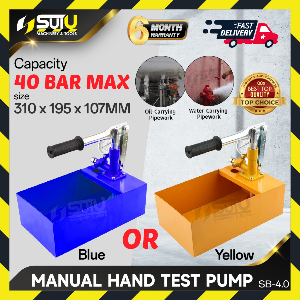 SB4.0 / SB-4.0 Pam Uji Tangan Manual / Manual Hand Test Pump (40 Bar ...