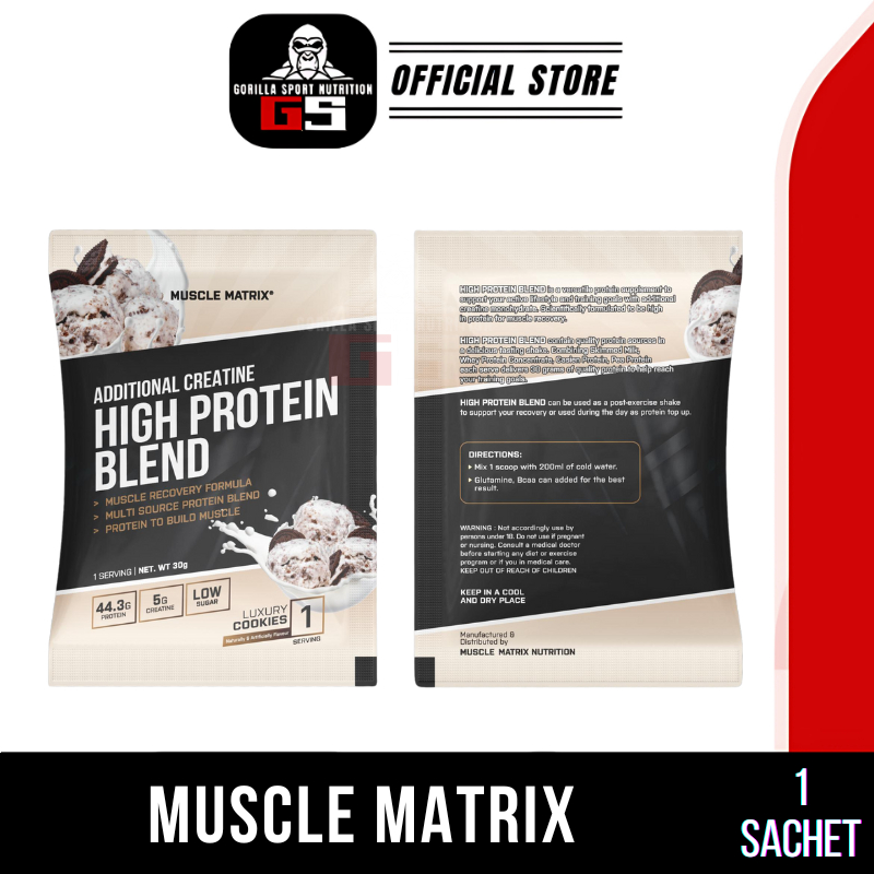 Muscle Matrix Whey Sachet High Bend Protein With Creatine Halal Lab ...