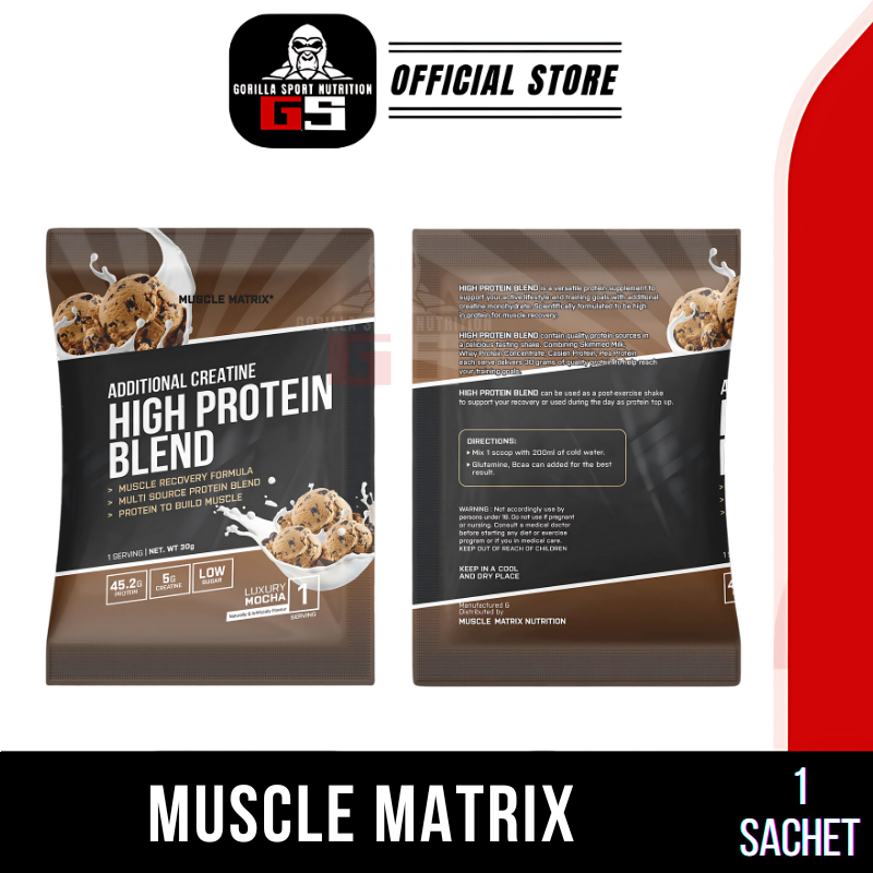 Muscle Matrix Whey Sachet High Bend Protein With Creatine Halal Lab ...