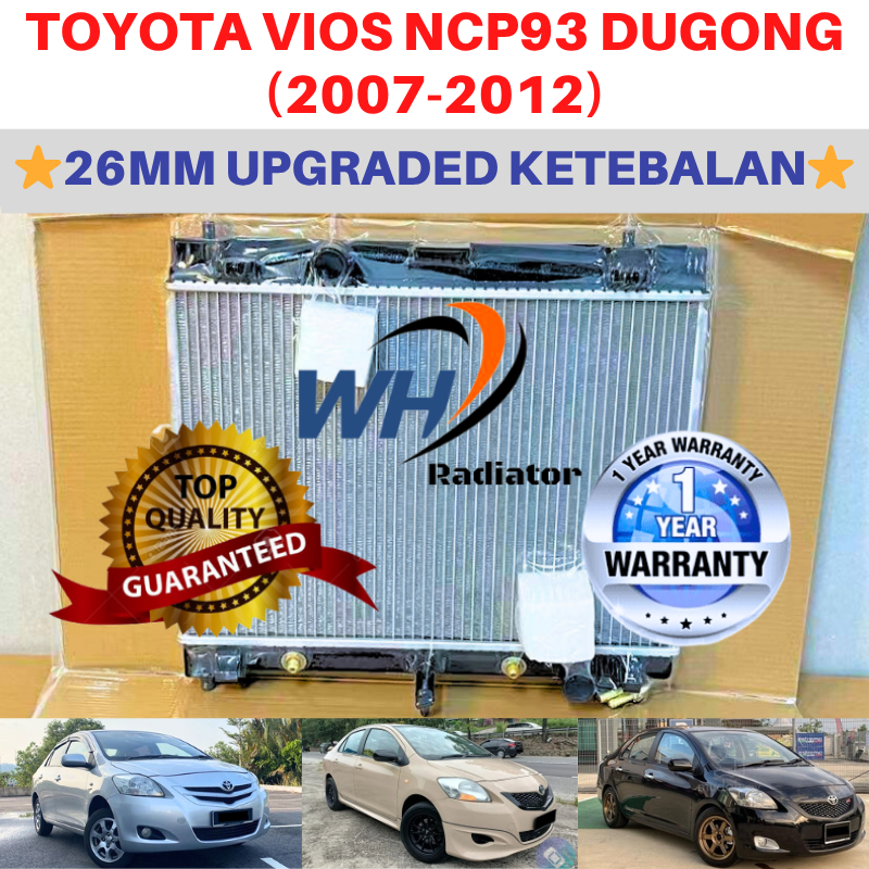 TOYOTA VIOS NCP93 (26mm)Double Layer TOP QUALITY AUTO/MANUAL Radiator ...
