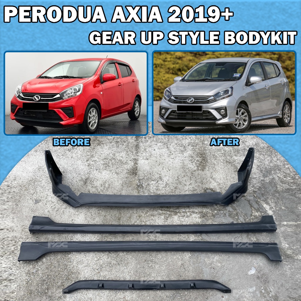 PERODUA AXIA 2019-2020 GEAR UP STYLE FULLSET BODYKIT AXIA G SPEC GU ...