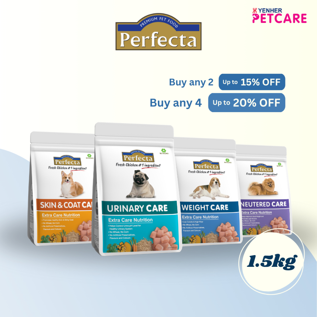 [Bundle Deals] PERFECTA Adult Dog Special Care Pet Food 1.5 KG [UP to ...