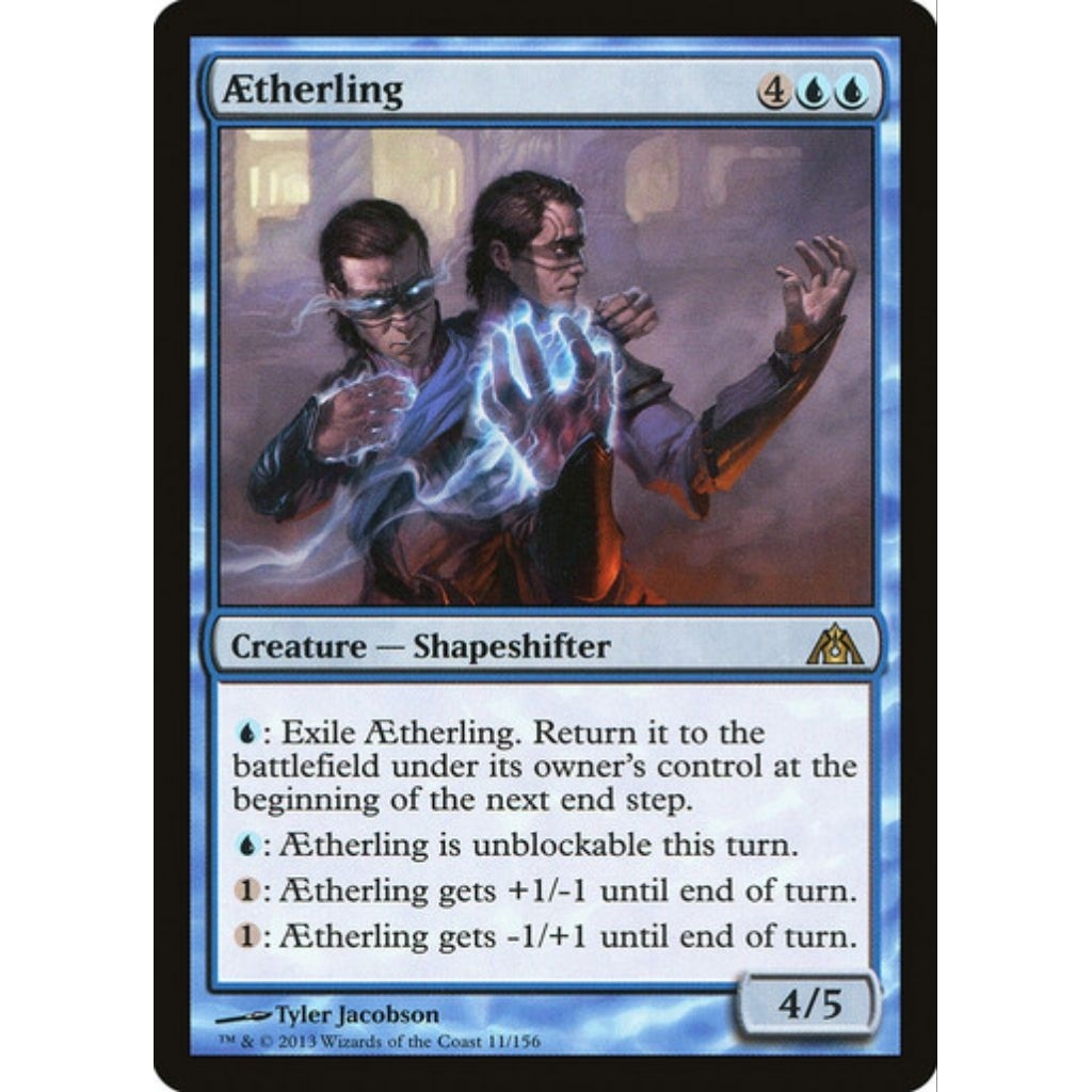 MTG Rare Blue Card - Aetherling (Dragon's Maze) | Shopee Malaysia