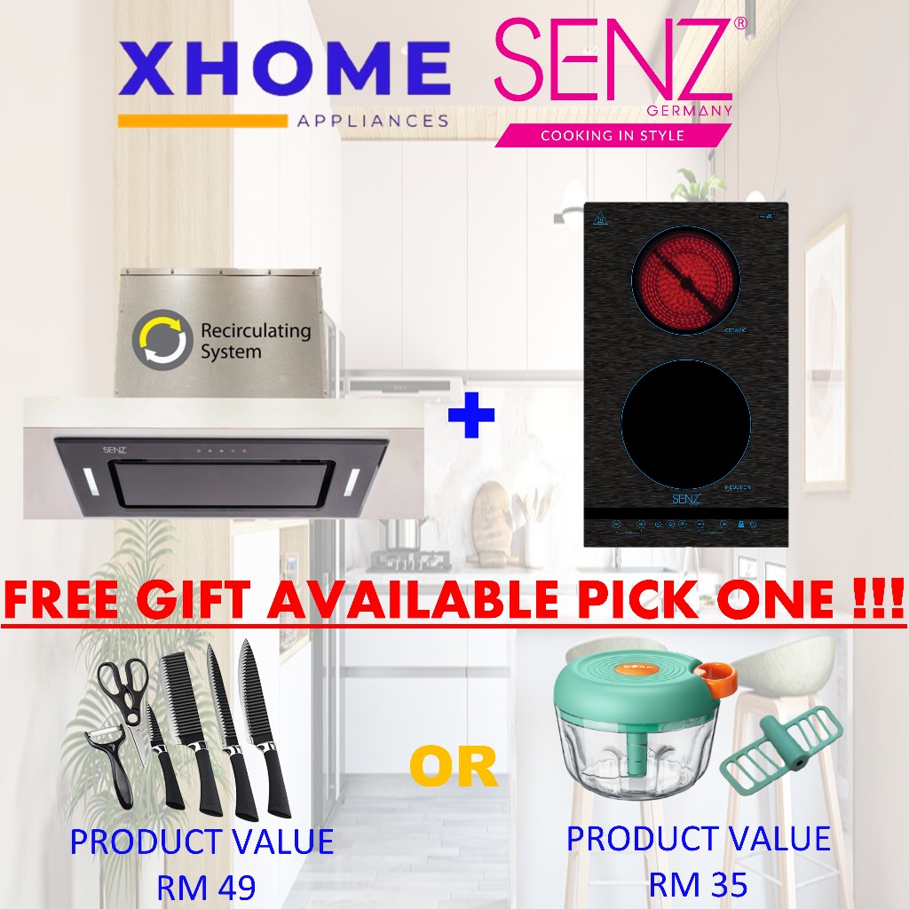 【Combo】SZ-CH1288RC Invisible Cooker Hood + SZ-VRC868i Vertical 2 in 1 ...
