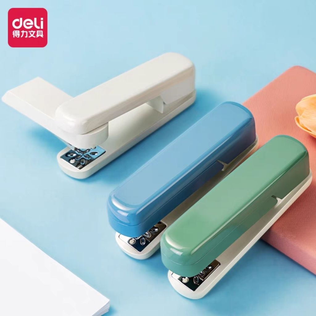 Deli 360 rotatable stapler book bind rotate stapler | Shopee Malaysia