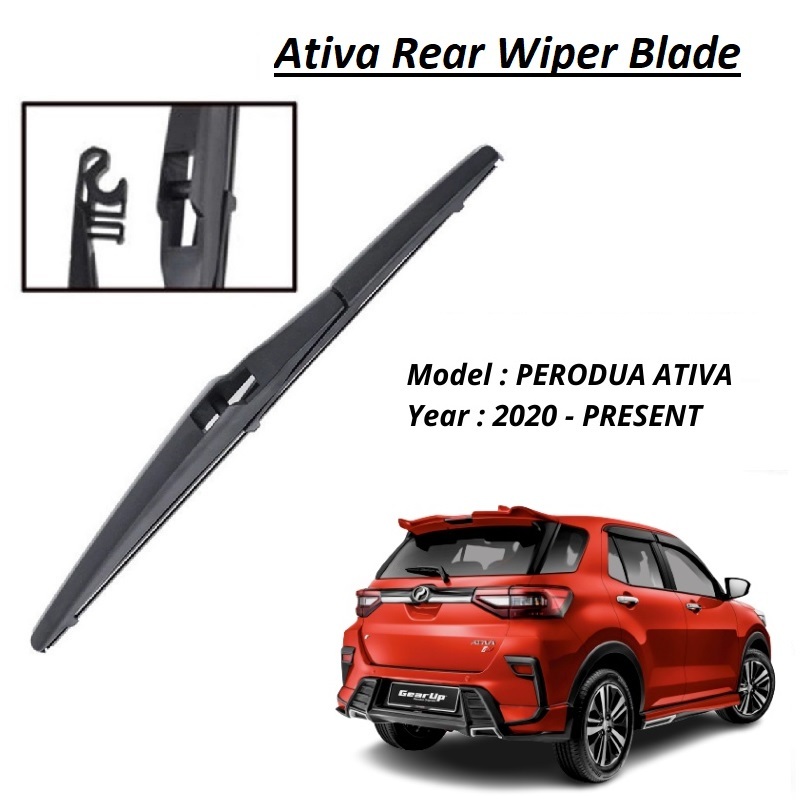 Perodua Ativa Rear Wiper Window Blade Windscreen Silicone Wiper ...